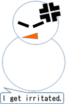 English love snowman sticker #10151596