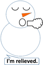 English love snowman sticker #10151601