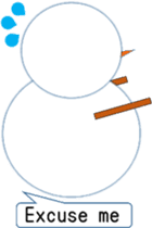 English love snowman sticker #10151603