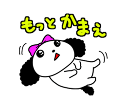 Puppy of the black ear 3 sticker #10152091