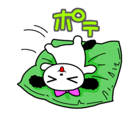 Puppy of the black ear 3 sticker #10152100