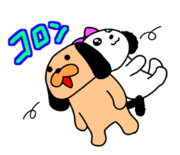 Puppy of the black ear 3 sticker #10152111