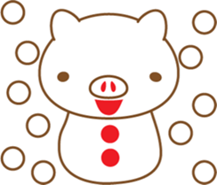 gold pig02 sticker #10152150