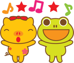 gold pig02 sticker #10152157