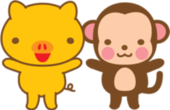 gold pig02 sticker #10152158