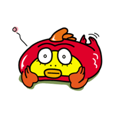 Kinpei whimsical red snapper 2 sticker #10153391