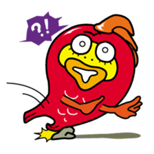 Kinpei whimsical red snapper 2 sticker #10153394