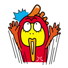 Kinpei whimsical red snapper 2 sticker #10153402