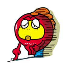 Kinpei whimsical red snapper 2 sticker #10153403