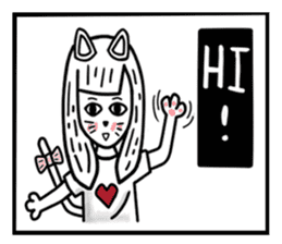 CAT GIRLFRIEND sticker #10153408