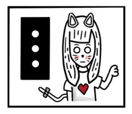 CAT GIRLFRIEND sticker #10153422