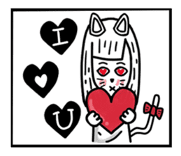 CAT GIRLFRIEND sticker #10153423