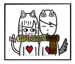 CAT GIRLFRIEND sticker #10153431