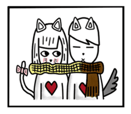 CAT GIRLFRIEND sticker #10153431