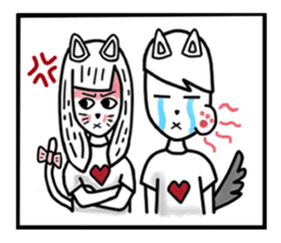 CAT GIRLFRIEND sticker #10153433