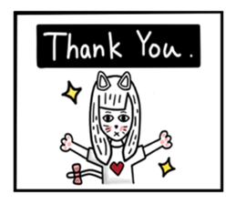 CAT GIRLFRIEND sticker #10153434