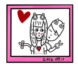 CAT GIRLFRIEND sticker #10153436