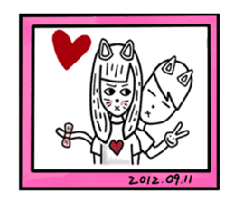 CAT GIRLFRIEND sticker #10153436