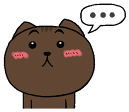 Chocolate Cat & Cream cat sticker #10153610