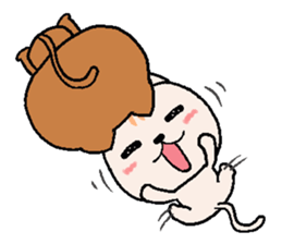 Chocolate Cat & Cream cat sticker #10153615