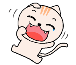 Chocolate Cat & Cream cat sticker #10153623