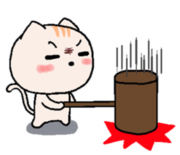 Chocolate Cat & Cream cat sticker #10153628