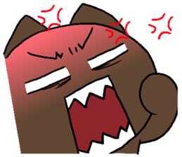 Chocolate Cat & Cream cat sticker #10153630