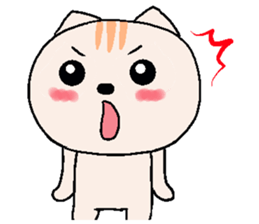 Chocolate Cat & Cream cat sticker #10153633