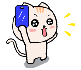 Chocolate Cat & Cream cat sticker #10153637