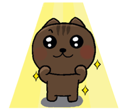 Chocolate Cat & Cream cat sticker #10153642