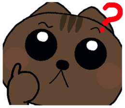 Chocolate Cat & Cream cat sticker #10153645