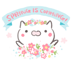 spring cat sticker #10153736