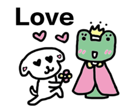 DOG AND FROG sticker #10153941