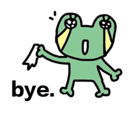 DOG AND FROG sticker #10153967