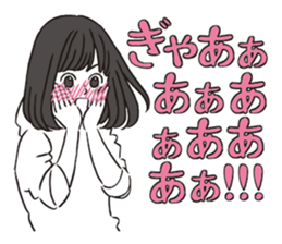 a lovesick girl sticker #10154449