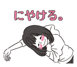 a lovesick girl sticker #10154461