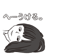 a lovesick girl sticker #10154481