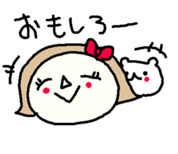 Cheer up Okappa and bear! sticker #10154906