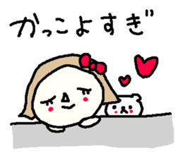 Cheer up Okappa and bear! sticker #10154922