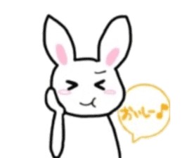 daily life rabbit. sticker #10155072