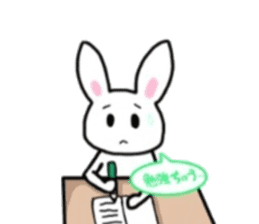 daily life rabbit. sticker #10155083