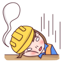 Woman contractor sticker #10155108