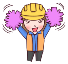 Woman contractor sticker #10155111