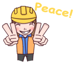 Woman contractor sticker #10155112