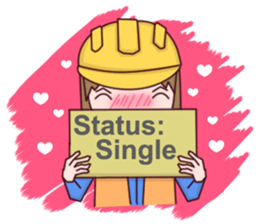 Woman contractor sticker #10155119