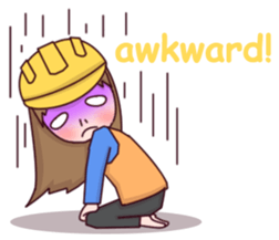 Woman contractor sticker #10155131