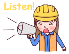 Woman contractor sticker #10155132