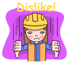 Woman contractor sticker #10155133