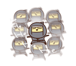 Heartwarming Ninja English sticker #10155159