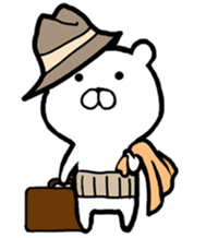 The world of the stylish bear sticker #10156496